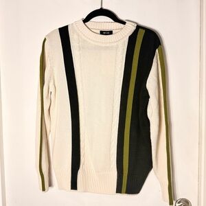 🧶✨ Saint + Sofia Color Block Knit Sweater – Women’s Size S – NWT